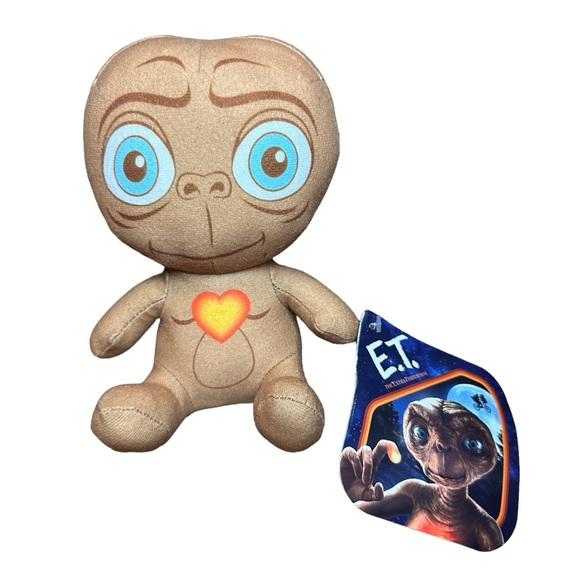 E.T. With Heart Extra Terrestrial Plush 6" Soft Toy Factory Stuffed Doll - Picture 1 of 6